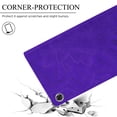 thumbnail image 3 of 2021 Galaxy Tab A8 10.5-Inch Case (SM-X200 /SM-X205) - Protective Leather/Silicone Composite Cover with [Adjustable Stand /Card Holder], Lightweight Flip Classic Flower Samsung Case (Purple), 3 of 5