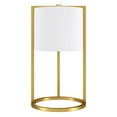 thumbnail image 1 of Henn&Hart 12" Finition Laiton Métal / Tissu Lampe de Table, 1 of 9