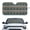 Boho Cactus Geometry, variant on Garronmavis Galaxy Print Sun Visor Protector for Sedans Truck Vans Mid SUV Reflective Polyester Windshield Cover Sun Shade Blocks Harmful UV Rays Damage Keeps Vehicle Cool 66.5 x 34.5 inches