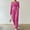Hot Pink, variant on Women Long Sleeve Knit Two Piece Sets, Women Straight Leg Pants Sets, Women Solid Color Round Neck Shirt Blouse with Matching Bottoms Outfit Sets Black, XXL