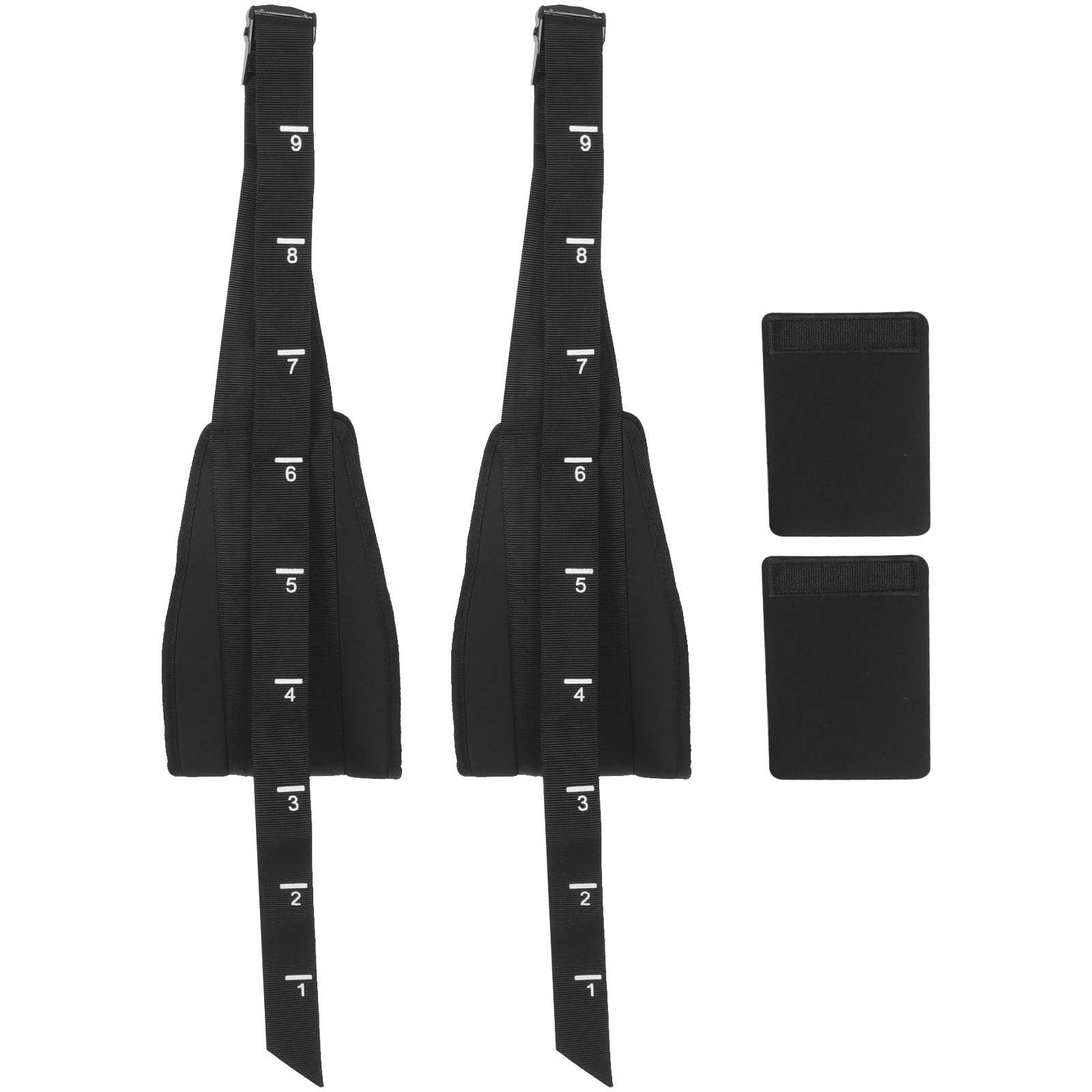 HOMEMAXS  Workout Equipment Daily Use Pull up Bar Hanging Straps Lifting Hooks Fitness Black