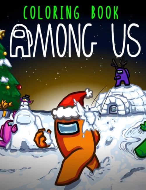 Among Us Coloring Book : Coloring Pages with Among Us Images Crewmate