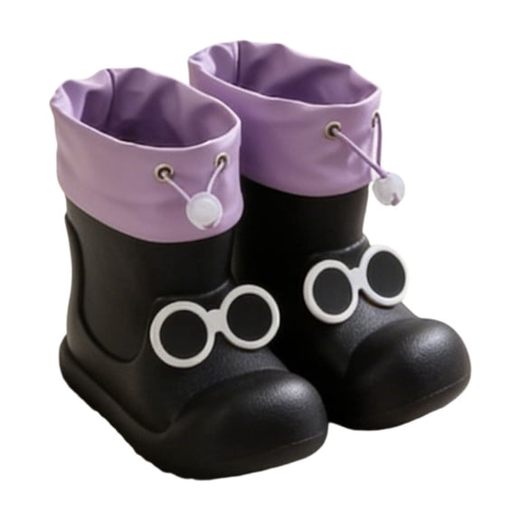 Toddler Rain Boots for Boys Waterproof Kids Sunglasses Rubber Boots