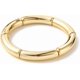 thumbnail image 1 of Pulsera elástica con cuentas de tubo curvo acrílico grueso de 2 piezas para mujer, color dorado, 2 pulgadas, 1 of 4