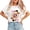 2-White, variant on Classic Q Card Queen Trendy Retro Women's Graphic Tee Crew Neck Short Sleeve Statement Shirt