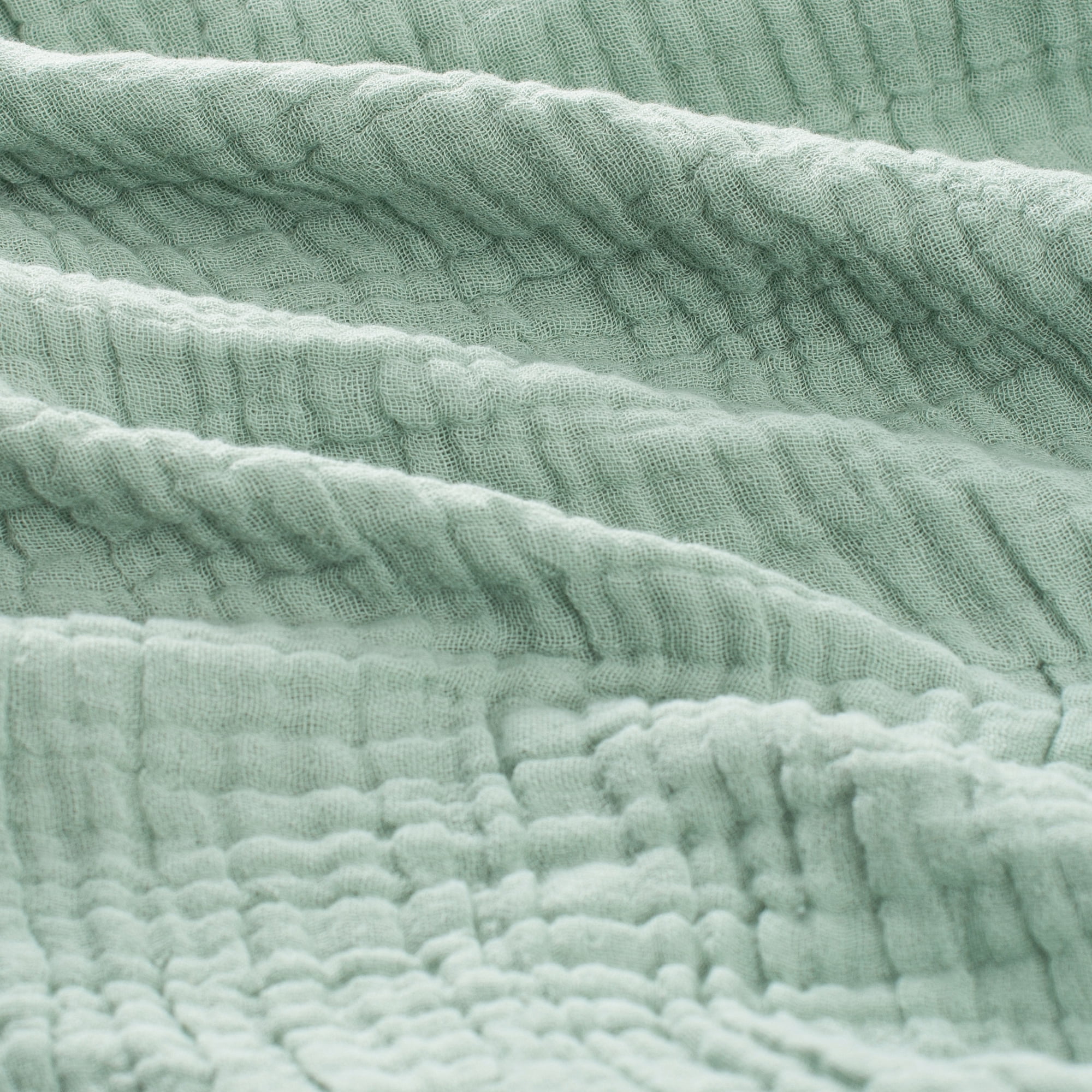 Carriediosa 100% Cotton Muslin Throw Blanket Gauze Blankets for Adults Soft Throws for Bed and Couch, 50" x 70" Sage Green