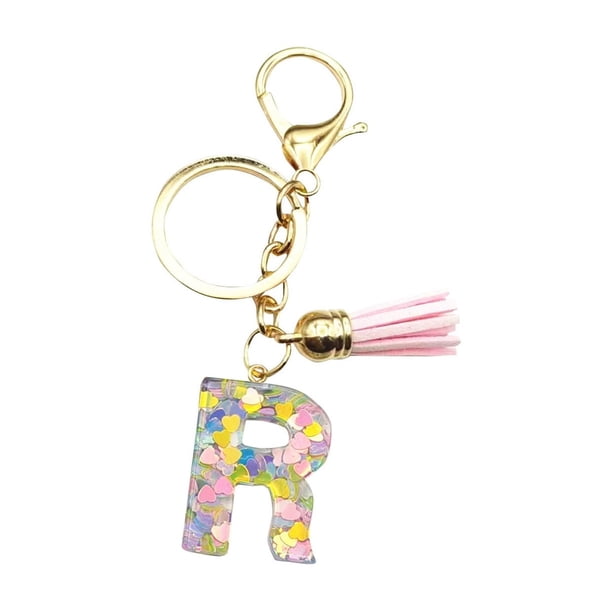 Promotion!Llavero Accesorios para bolso Accesorios lindos Llavero Damas Iniciales Llavero Bolso de mujer Colgante