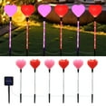 thumbnail image 5 of TNDBKQWR Valentines Solar Lights Set of 6 LED Heart Lights Valentines Day Decorations Outdoor Valentine Porch Decor Outside Decorations for Yard, Multicolor, 5 of 7
