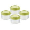 thumbnail image 2 of Botellas exprimibles pequeñas Perfecl tarros de especias vacíos condimentos transparentes multifuncionales Mini contenedores para barbacoa R Redondo Verde, 2 of 8