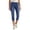 FY53_Blue, variant on Jean Capri Pants for Women High Waisted Ripped Skinny Jeans Stretchy Denim Capris Mid Rise Cropped Jeggings with Pockets Blue M