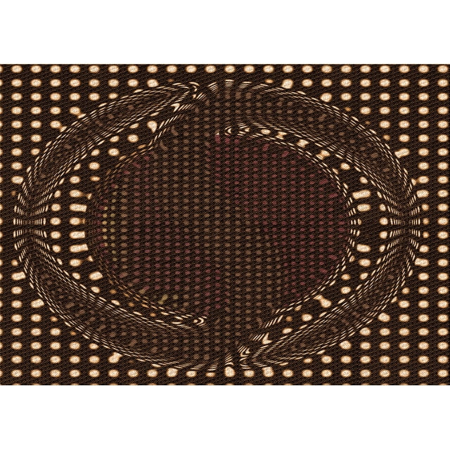 Ahgly Company Machine Washable Indoor Rectangle Transitional Sienna Brown Area Rugs, 2' x 4'