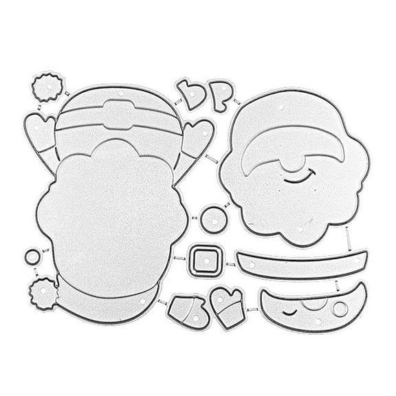 Christmas Santa Claus Metal Cutting Dies Stencil Scrapbooking Album Stamp Paper Card Embossing