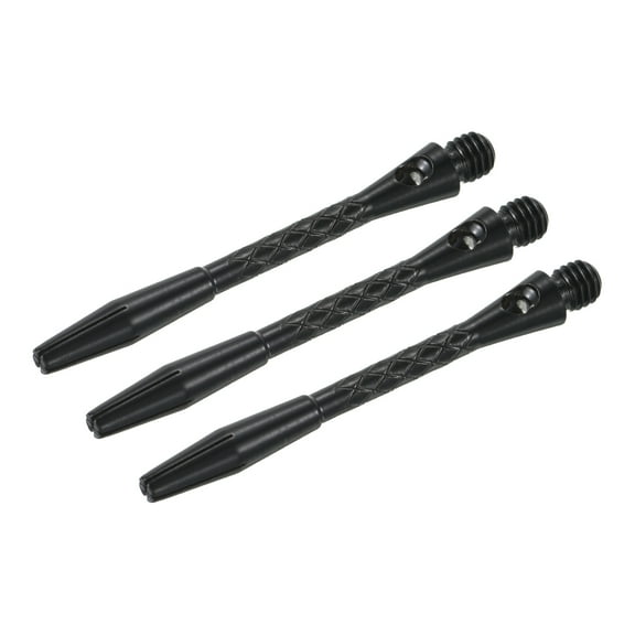 Uxcell 45mm Dart Shafts, 2BA Thread Aluminum Dart Stems - 3 Pack (Black)