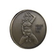 thumbnail image 1 of Moneda conmemorativa vintage de bronce con diseño de mujer en bikini sexy, 1 of 3