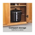 thumbnail image 7 of 4 Quart Round Slow Cooker Black : 2 Settings, Keep Warm, Metal, Hand Wash, 170W, 7 of 7