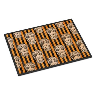 Caroline's Treasures – Tapis D'Halloween Scary Corgi 61x76 Cm (Intérieur/Extérieur, Multicolore)
