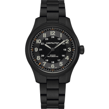 Hamilton Khaki Field Titanium Auto Black Dial Titanium Men's Watch H70665130