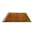 thumbnail image 2 of Ahgly Company Machine Washable Indoor Rectangle Oriental Yellow Industrial Area Rugs, 2' x 4', 2 of 4