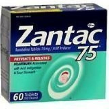 Zantac 75, 60 Tablets (Pack of 2)