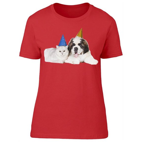 Cute Birthday Pets T-Shirt Women -Image by Shutterstock, Female x-Large