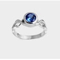thumbnail image 2 of 925 Sterling Silver Tanzanite Gemstone Solitaire Women Ring Christmas Gift Engagement Ring, 2 of 5