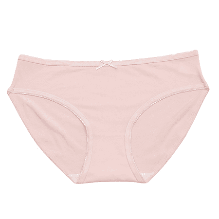 Fulorrnie Underwear for Women No Show High Waist Seamless Panties Band Briefs Elastic Comfort Panty  Light Pink  XS
