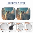 thumbnail image 5 of KLL Starry Sky Cloud Wolf Windshield Sun Shade 2-Piece Foldable Car Front Window Sunshade for Most Sedans SUV Truck- Large, 5 of 5