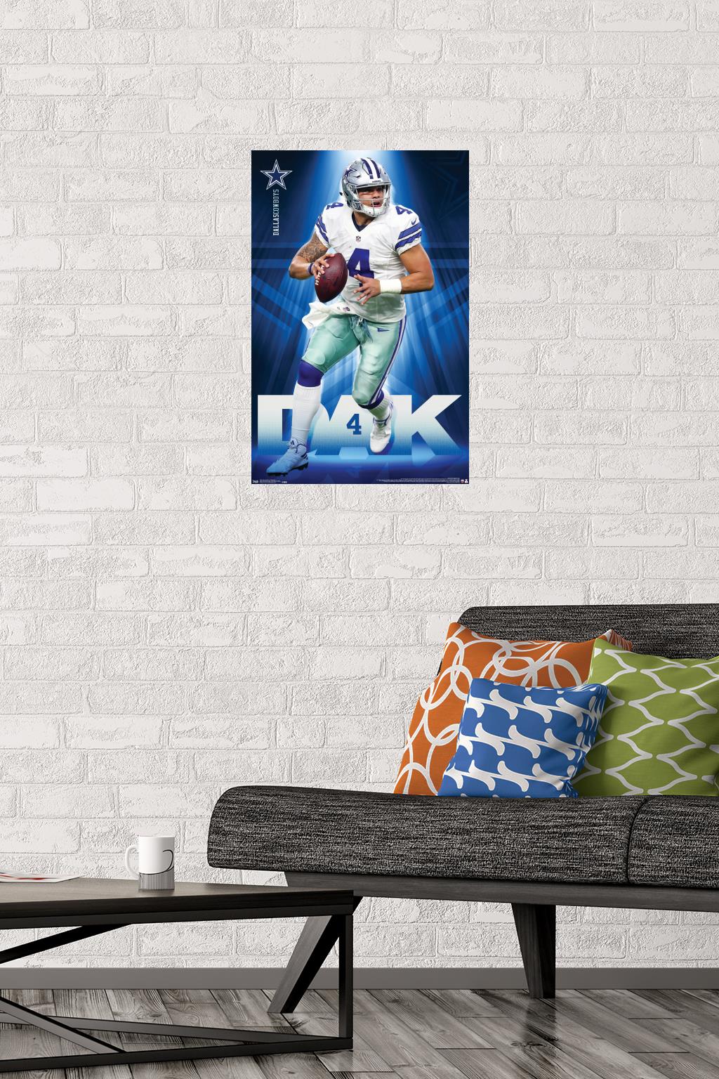 NFL Dallas Cowboys - Dak Prescott 17 Wall Poster, 14.725" x 22.375"