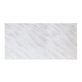 thumbnail image 4 of ACME Zander Dining Table in White Printed Faux Marble and Mirrored Silver, 4 of 5