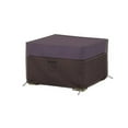 thumbnail image 5 of COVERS&ALL Square Ottoman Cover, Heavy Duty 18 Oz Waterproof UV & Weather Resistant Patio Garden Furniture Stool Protector Indoor Outdoor with Air Vents & Drawstrings (21" L x 21" W x 17" H, Coffee), 5 of 6