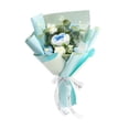 thumbnail image 3 of Flores artificiales para flores para conseguir adornos florales hechos con flores de crochet Azul, 3 of 9