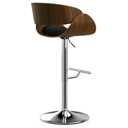 Simpli Home - Amery Adjustable Swivel Bar Stool - Black