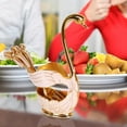 thumbnail image 4 of Swan Base Holder Forks,Elegant Swan Base Holder Dinnerware Dessert Flatware Highly Recommended, 4 of 5