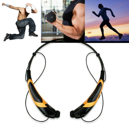 Duotone Sport Wireless Bluetooth Headset Headphone Stereo Handfree Sweat-Proof Universal Earphones Headphones For Running or Workout driving