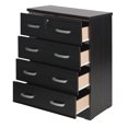 thumbnail image 5 of Better Home Products Cindy 4 Drawer Chest Wooden Dresser with Lock in Tobacco, 5 of 7