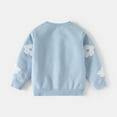 thumbnail image 3 of lnmuld Sweaters for Children Kids Girls Long Sleeve Cute Flower Printed Button Down Knitting Sweaters Size:4-5 Years, 3 of 9