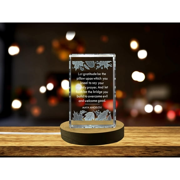 Thanksgiving 13 3D Engraved Crystal 3D Engraved Crystal Keepsake/Gift/Decor/Collectible/Souvenir