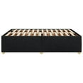 Bed frame without mattress black 160x200 cm fabric