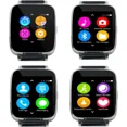 thumbnail image 4 of Beantech Silver Engage Plus Smartwatch for iOS and Android with 8GB of Music Storage and Leather Strap, Light Silver, 4 of 9