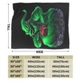 thumbnail image 4 of Oogie Boogie Cartoon Blanket Cozy Warm Flannel Throw Blanket for Living Room Bedroom Bed Sofa Car, All Seasons Fleece Blankets Gifts for Kids Teens Adults 50"X40", 4 of 8