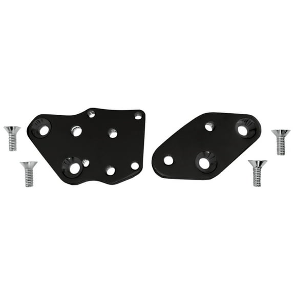 Accutronix Black Kick Back Forward Control Plates for FXST (FCKB103-B)