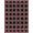 Pink And Black, Pattern 14, variant on Design&I 8'x10' Washable Area Rug Sleek Flatweave Pet Friendly Vintage Rosette Border Ribbon Lattice Delicate Pink Coquette Refined Structured for King Size Bedroom, Under Bed