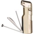thumbnail image 1 of Pipe Lighter Soft Flame Refillable Butane Lighters Czech Pipe Tools Father Day Husband Gift (Black Nickel), 1 of 5