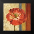 thumbnail image 2 of Gladding, Pamela 20x20 Black Modern Framed Museum Art Print Titled - Poppy Tapestry Stripes II, 2 of 5