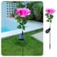 thumbnail image 5 of Decoraciones navideñas, adornos navideños, regalos navideños, decoración de temporada, luces solares de suelo con rosas de simulación, impermeables para exteriores, para jardín, césped, luz LED de reg, 5 of 9