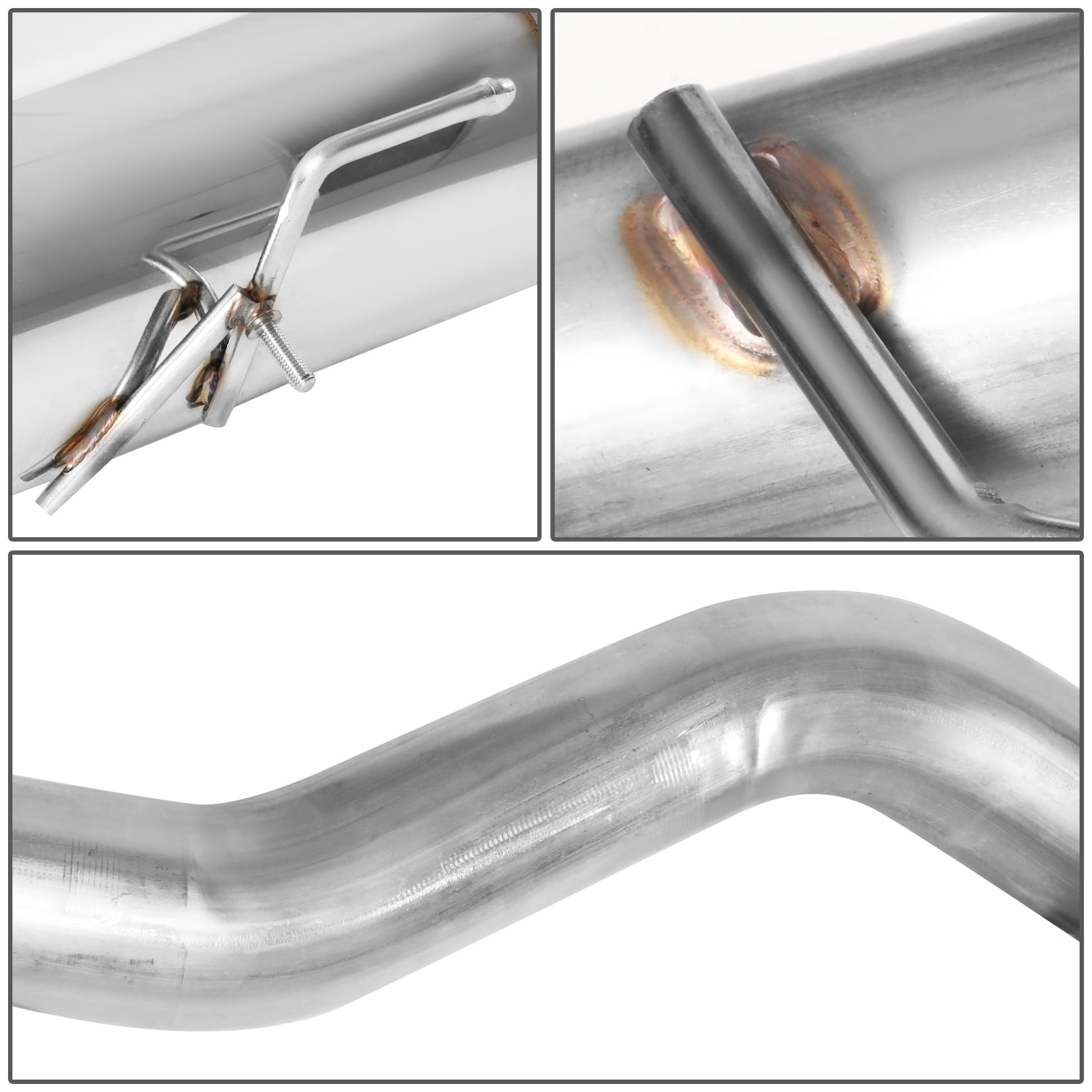 DNA Motoring CBE-NA02L4-OV-BT Nissan Altima Catback Exhaust System 5.75" X 3" Oval Burn Tip Muffler - L31 2.5L QR25DE