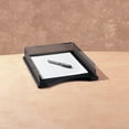 thumbnail image 4 of Rolodex Self-Stacking Letter Tray, Mesh Metal & Wood, Black, 4 of 9