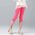 thumbnail image 4 of THEE BRON Toddler/Little Girls Basic Cotton Capri Leggings Pants, 4 of 6