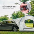 thumbnail image 3 of Waterproof SUV Tailgate Tent for 5-6 Person Camping, 2000mm Water-Resistant Polyester Car Tent with 3 Doors and Mesh Window, Grey and Blue, Fits Hatchbacks, CUVs, and Minivans, 3 of 7
