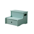 thumbnail image 2 of Kings Brand Furniture Lylia Kids Step Stool - Two Step Stools for Bathroom, Kitchen and Bedside Support (Glacier), 2 of 4
